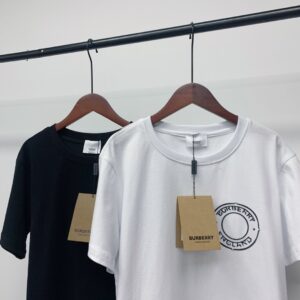 Burberry New Brand Three-Dimensional Silicone Logo T-Shirt