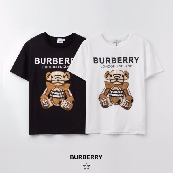 Burberry 2020 Early Spring Embroidered Applique Bear T-Shirt