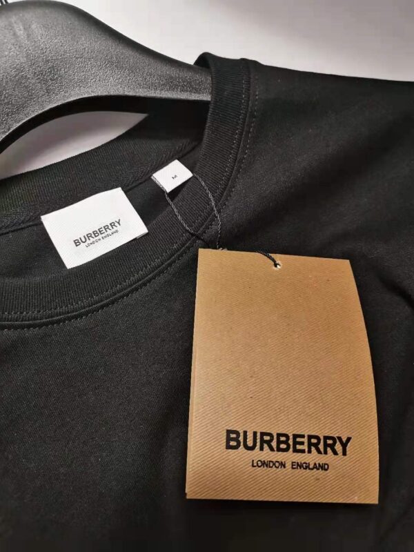 Burberry 2021 Letter New Address Logo Short-Sleeved Couple T-Shirt